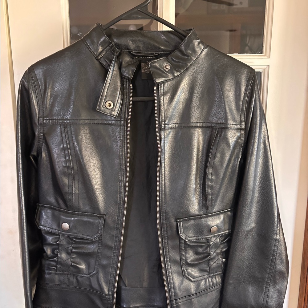 Wet Seal Black Bomber Jacket